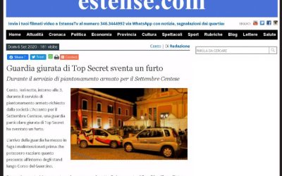 Una G.P.G. di Top Secret Vigilanza sventa un furto