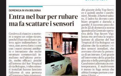 Tentativo di furto notturno in un locale di Via Bologna a Ferrara sventato