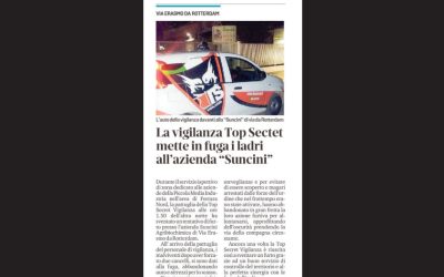 Tentativo di furto sventato da parte delle Guardie Giurate di Top Secret Vigilanza